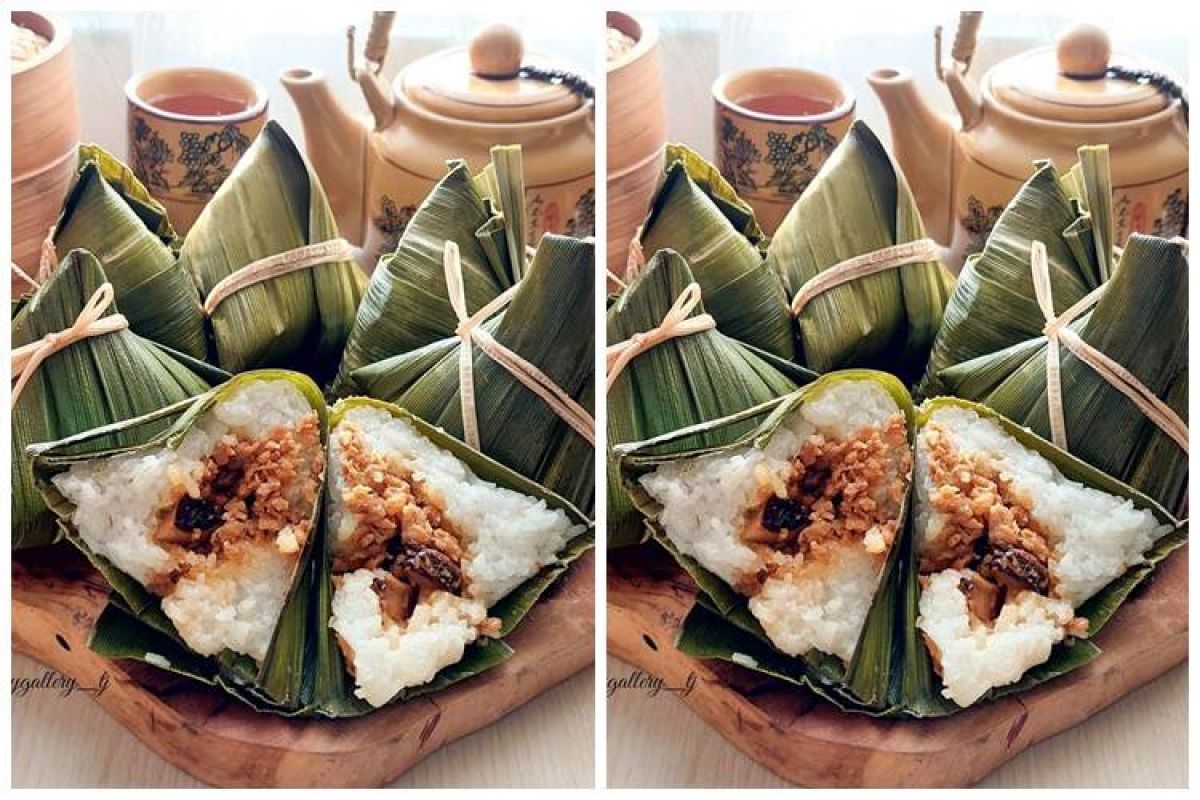 Resep Kue Bacang Ketan Isi Daging yang Lezat dan Mengenyangkan
